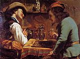 Gustave Courbet The Draughts Players painting